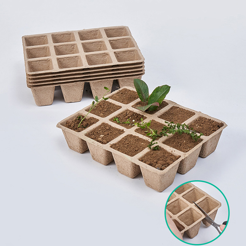 Seed Starter Tray - Biodegradável Jardinagem Bandeja De Sementeira, Planta