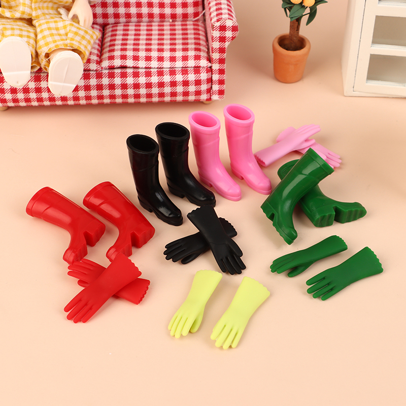Garden Gloves - 1 Conjunto de Miniaturas 1:12 para
