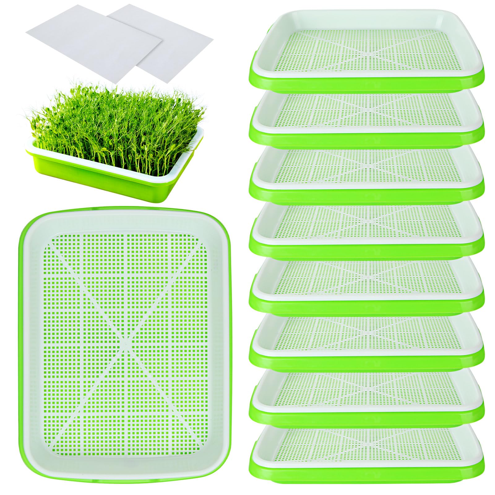 Seed Starter Tray - Bandeja de germinação microgreens hidropônica/bandeja de