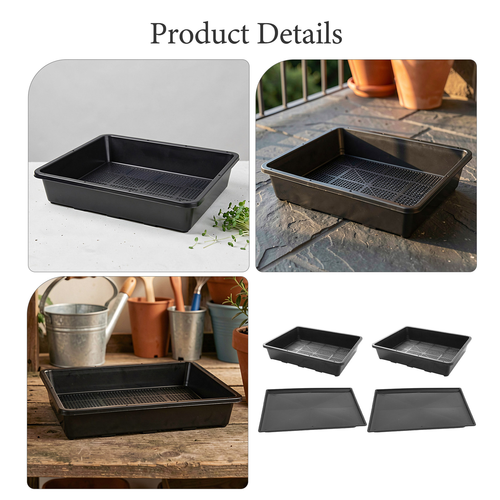 2 conjuntos de bandejas para p - Seed Starter Tray avaliação e preço