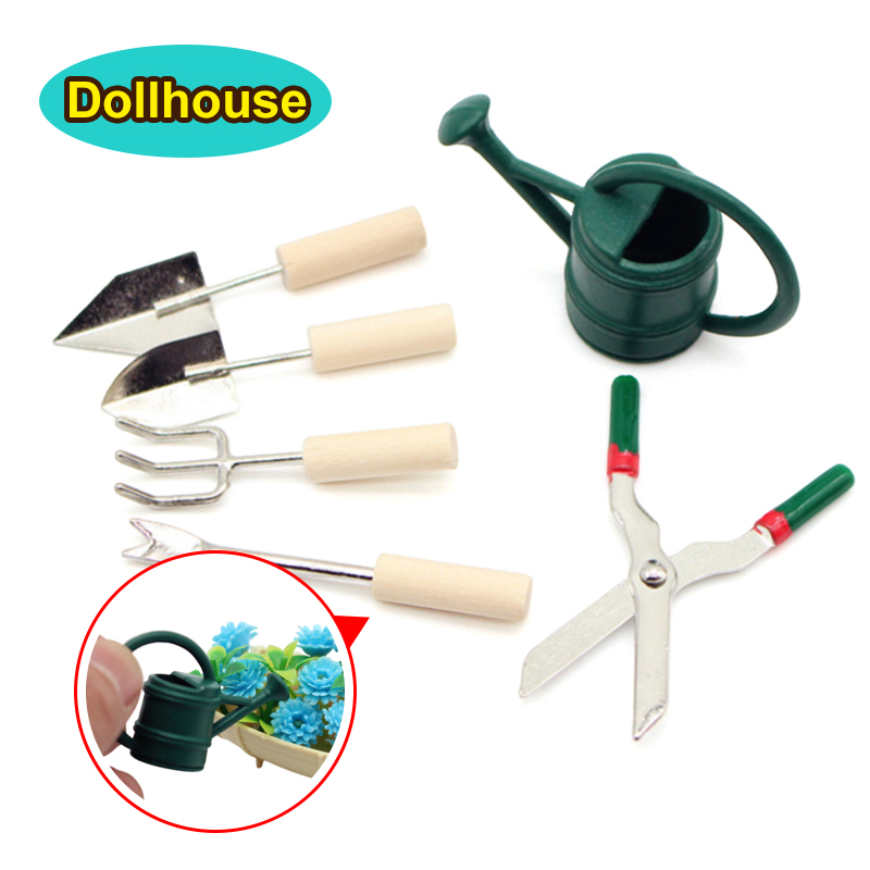 1/12 casa de bonecas simulação - Watering Can avaliação e preço