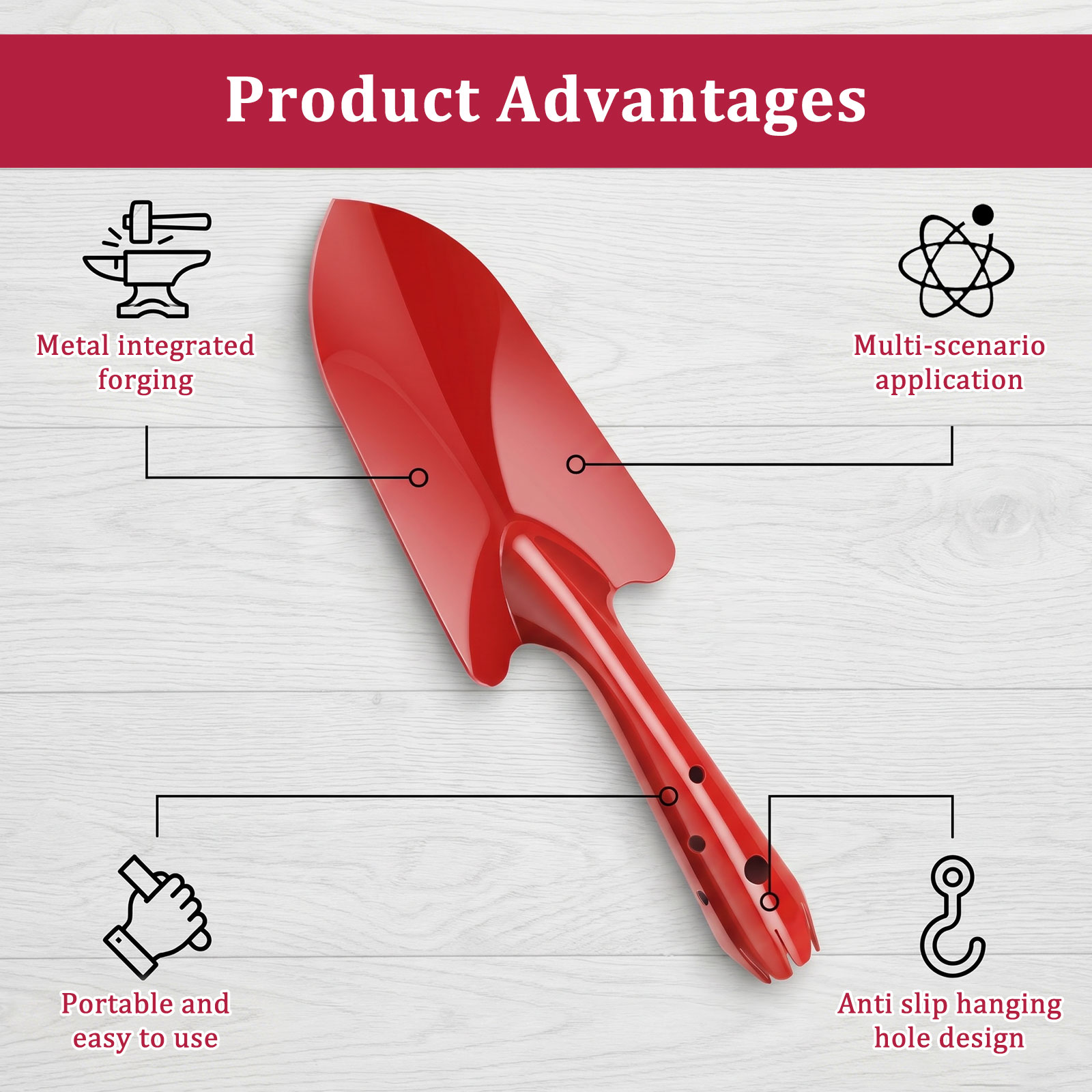 Pá de Jardim de Metal Resisten - Trowel Garden Tools avaliação e preço