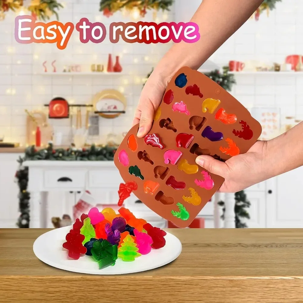 Natal silicone molde de chocol - Garden Gloves avaliação e preço