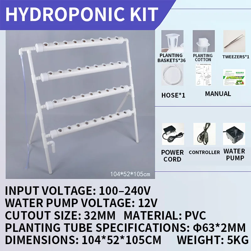 Kit de Sistema de Cultivo Sem  - Hydroponic Kit avaliação e preço