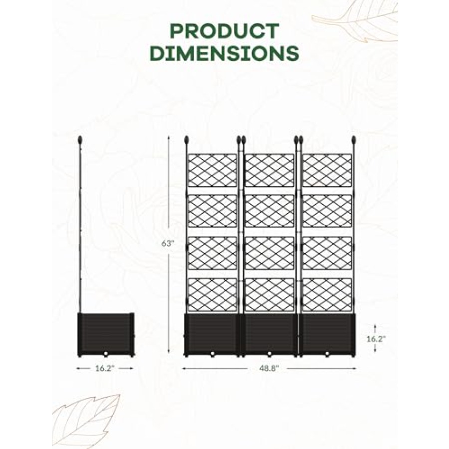 Kit de 3 Peças de Canteiros El - Raised Garden Bed avaliação e preço